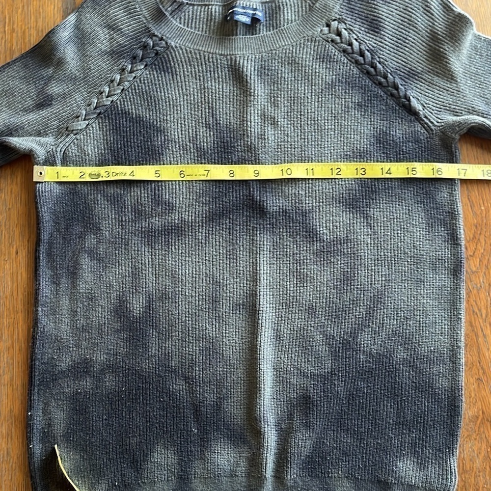 American Eagle Pullover Sweater Green Tie Dye Size Medium Long Sleeves - Picture 4 of 14